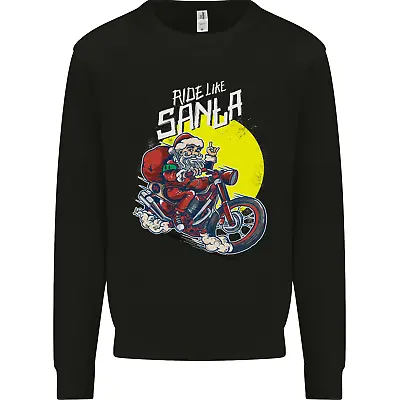 Buy Ride Like Santa Biker Motorcycle Christmas Mens Sweatshirt Jumper • 20.99£