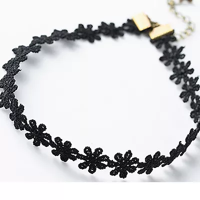 Buy Ladies Trendy Cool Lace Flower/Heart Choker Necklace Chain Fashion Jewellery • 3.99£