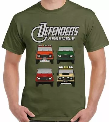 Buy Defender T-Shirt Assemble Mens Funny 90 110 140 4X4 Parody Land Rover SVX • 10.99£