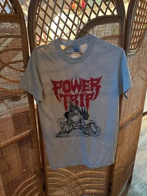 Buy Power Trip Size Small T-shirts Tee S Hardcore Metal Beige Rocker • 60£