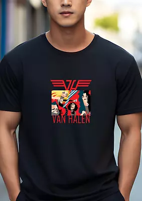 Buy Van Halen T-Shirt Rock Heavy Metal Mens Womens Unisex Black S M L XL XXL New • 12.99£
