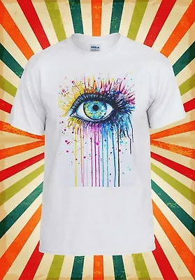 Buy Rainbow Eye Art Drawing Hipster Cool Men Women Vest Tank Top Unisex T Shirt 625 • 9.95£