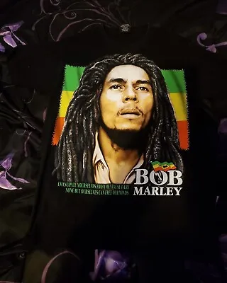 Buy BOB MARLEY Black T-shirt Reggae - Medium • 6.99£