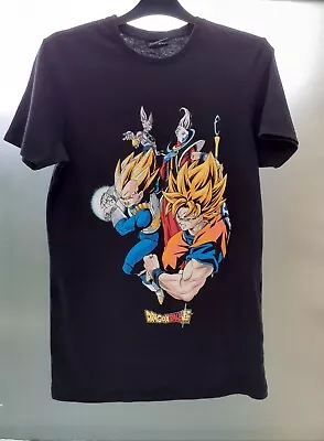 Buy Dragon Ball Z Anime T Shirt Size XS Black  • 10£