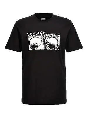 Buy C.P. Company 14CMTS191A Jersey Goggle Print T-shirt • 110£