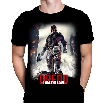 Buy I AM THE LAW -  Action Sci-Fi Movie  T-Shirt / Classic Sci-fi / Dredd 2000AD • 21.45£