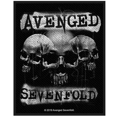 Buy Avenged Sevenfold 3 Skulls Patch Official Metal Band Merch  • 5.63£