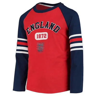 Buy Official England Football T Shirt Kids Boys Long Sleeve Top National Team Crest • 9.99£
