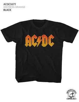 Buy AC/DC Distressed Orange Black Children's T-Shirt • 19.36£
