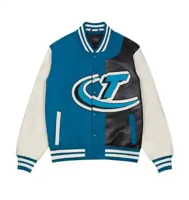 Buy Trapstar T Chenille Varsity Jacket - Lyons Blue/black/white, Size Medium • 129.99£