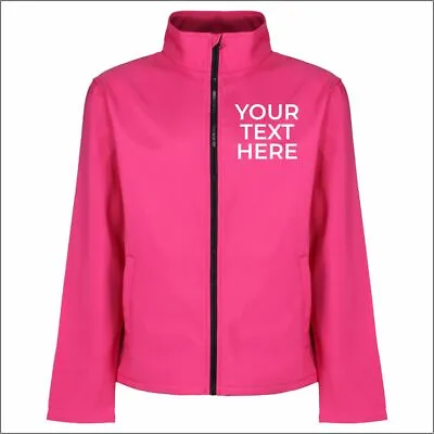 Buy Regatta Personalised Mens Custom Text Full Zip Soft Shell Jacket Showerproof Top • 23.99£