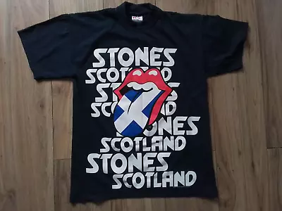 Buy Vintage Rolling Stones Tour T Shirt Licks Scotland 2003 Medium Original 2 Sided • 74.99£