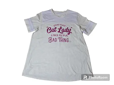 Buy Disney Aristocats Shirt Women’s XL You Say Cat Lady Like It's A Bad Thing • 9.45£