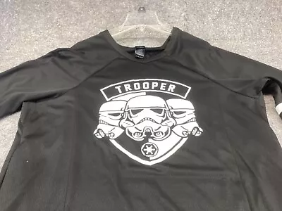 Buy Star Wars Shirt Storm Trooper Jersey Womens Large Black Geek Grunge • 18.89£