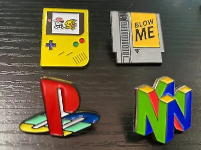 Buy Video Game Console Logos N64 PS1 NES Enamel Pin Badge - Metal Pin Gaming Merch • 4.95£