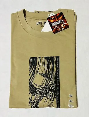 Buy UNIQLO Attack On Titan UT Graphic T-shirt Regular Fit Beige XL(US L) 2023 • 37.99£