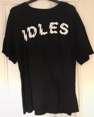 Buy Idles T Shirt Rare Rock Band Tour Merch Tee Size Large Black • 17.50£