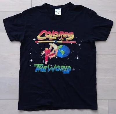 Buy Colores Vs The World Colores By D Retro Street Fighter T-shirt Black Size Medium • 19.99£