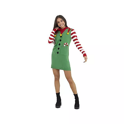Buy Brave Soul Womens/Ladies Christmas Elf Jumper Dress 1185 • 18.97£