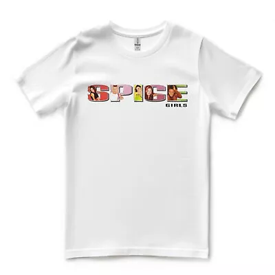 Buy Vintage Spice Girls Logo T-Shirt - Classic White Tee With Iconic Band Emblem • 13.95£