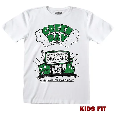 Buy Green Day T SHIRT Official Welcome To Paradise Kids Boys Girls Licensed Rock Tee • 13.93£
