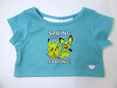 Buy Build A Bear Pokemon Blue Easter Spring Has Sprung Clothes Top T Shirt Pikachu • 9.99£