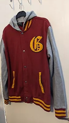 Buy Official Harry Potter Gryffindor Red & Grey Hoodie Jacket Size L 46  Chest  • 26.99£