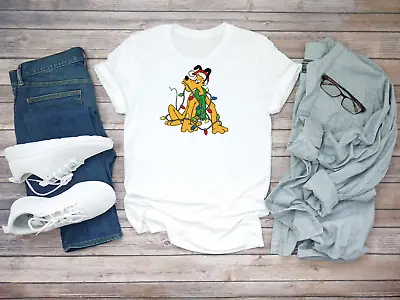 Buy Goofy Pluto Disney Characters Cartoon Short Sleeve White Men's T Shirt F198 • 9.92£