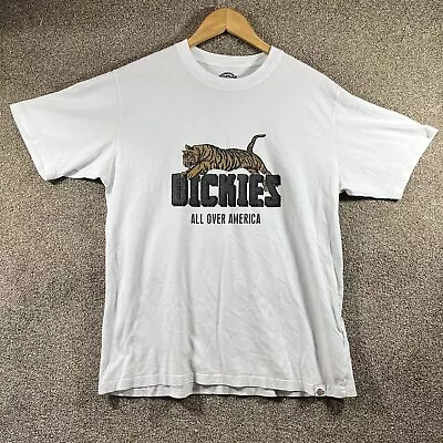 Buy Dickies T Shirt Small White Graphic Lion Tee Dickies T Shirt America USA Summer • 14.99£