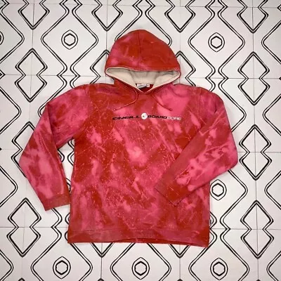 Buy Vintage O’Neill Reworked Red Bleach Dyed Jersey Pullover Sweatshirt Hoodie M • 30£