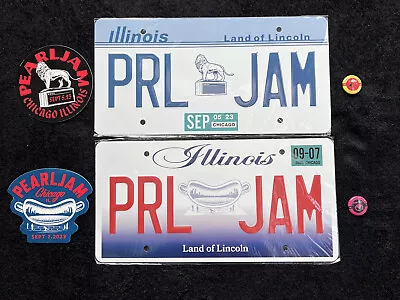 Buy Pearl Jam Chicago Merch Bundle License Plates Stickers Pins Both Nights 9/5 9/7 • 93.55£