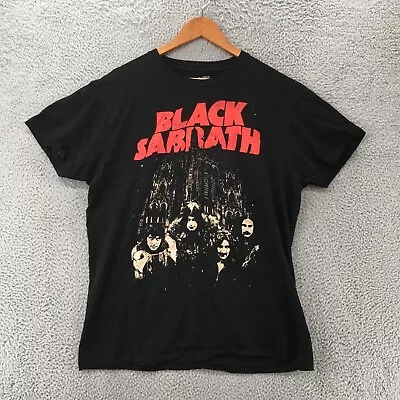 Buy Black Sabbath Band Merch Tee Tshirt Womens Large Black Graphic Print Cotton • 17.95£