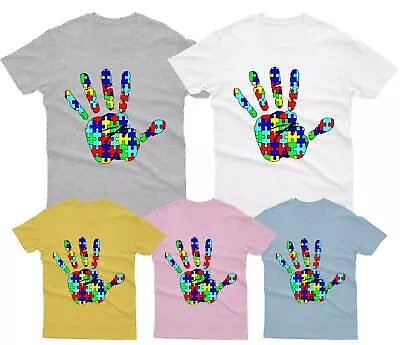 Buy Autism Awareness Day Hand Promoting Love And Acceptance T-Shirt #AD • 8.99£
