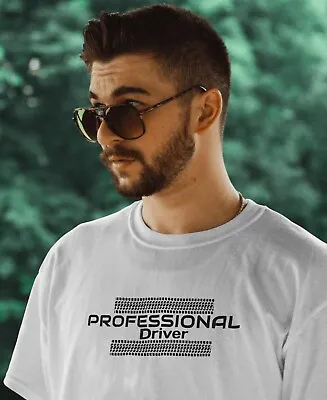 Buy Men Professional Driver Tyres Cars T-shirts Trucker Lorry HGV Xmas Men Gift Fun • 7.49£