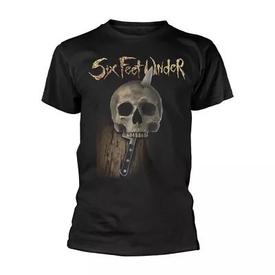 Buy SIX FEET UNDER - KNIFE SKULL BLACK T-Shirt, Front & Back Print X-Large • 20.09£