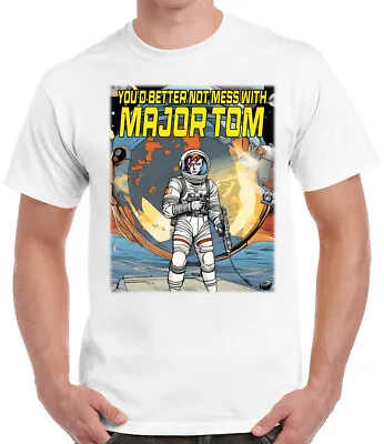 Buy David Bowie Inspired T-Shirt Music Major Tom Space Comic  Mens T Shirt • 7.99£