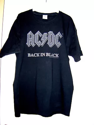 Buy AC/DC - BACK IN BLACK - Official Black T.Shirt. Size LARGE. EX • 17.95£