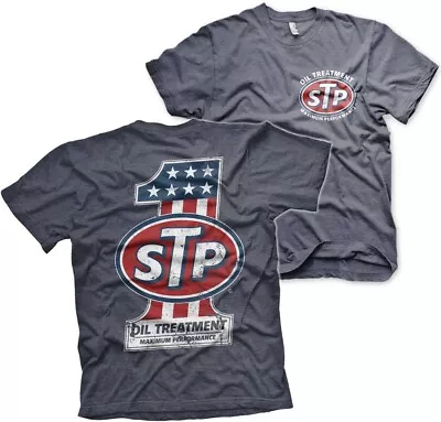 Buy STP American No. 1 T-Shirt Navy-Heather • 26.91£
