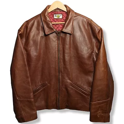 Buy Vintage DR MARTENS Leather Jacket Mens Medium Brown 100% Real Leather Made In UK • 199.99£