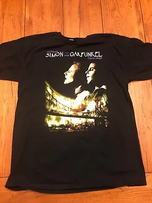 Buy Simon And Garfunkel Old Friends Live On Stage Concert Tour Black Shirt Size L • 20.84£