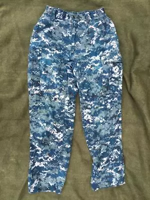 Buy Genuine Issue US Navy Blue Digital Camouflage Naval Working Uniform NWU Trousers • 24.95£