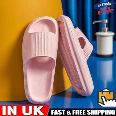 Buy Cool Slippers Anti-Slip Home Couples Slippers Elastic For Walking (Pink 36-37) • 7.99£