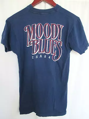 Buy Moody Blues Summer Nights Tour 1984 T-Shirt Navy Tour Merchandise • 47.36£