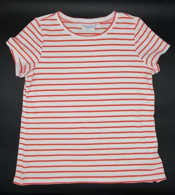Buy Belle Beach KIM GRAVEL Poolside Terry Short Sleeve T-Shirt Women Sz M Stripe • 14.47£