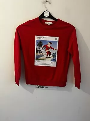 Buy Christmas Jumper Age 8-10 Years H&M, Red, Sweatshirt, VGC 🍃benefits Charity🍃 • 1.20£