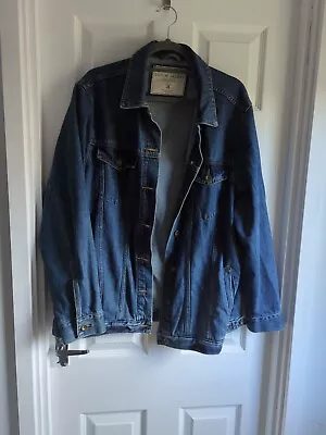 Buy Next Denim Jacket Size 18 Ladies Dark Blue Oversize Loose Fit  • 11.50£