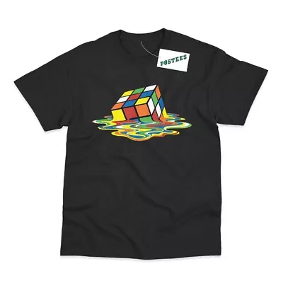 Buy Melted Rubik Cube Inspired By Sheldon Big Bang Theory Printed T-Shirt • 7.95£