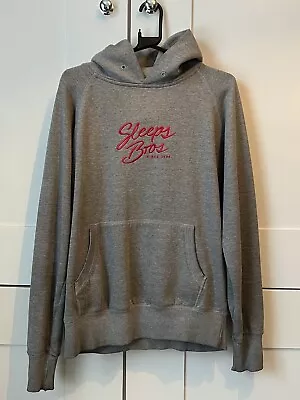 Buy Mens While She Sleeps Bros Embroidered Signature Hoodie Medium M Grey Red • 20£