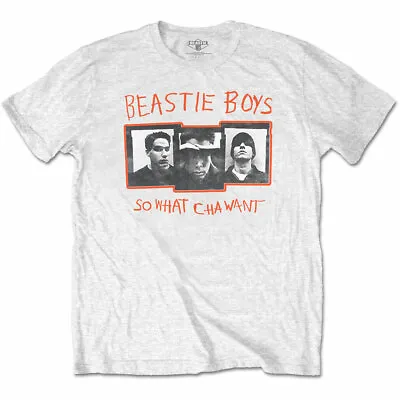 Buy Officially Licensed Beastie Boys What Cha Want Mens White T Shirt Beastie Boys • 16.95£