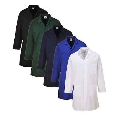 Buy Portwest Standard Coat Comfort Stud Front Chest Pocket Storage Jacket 2852 • 15.78£